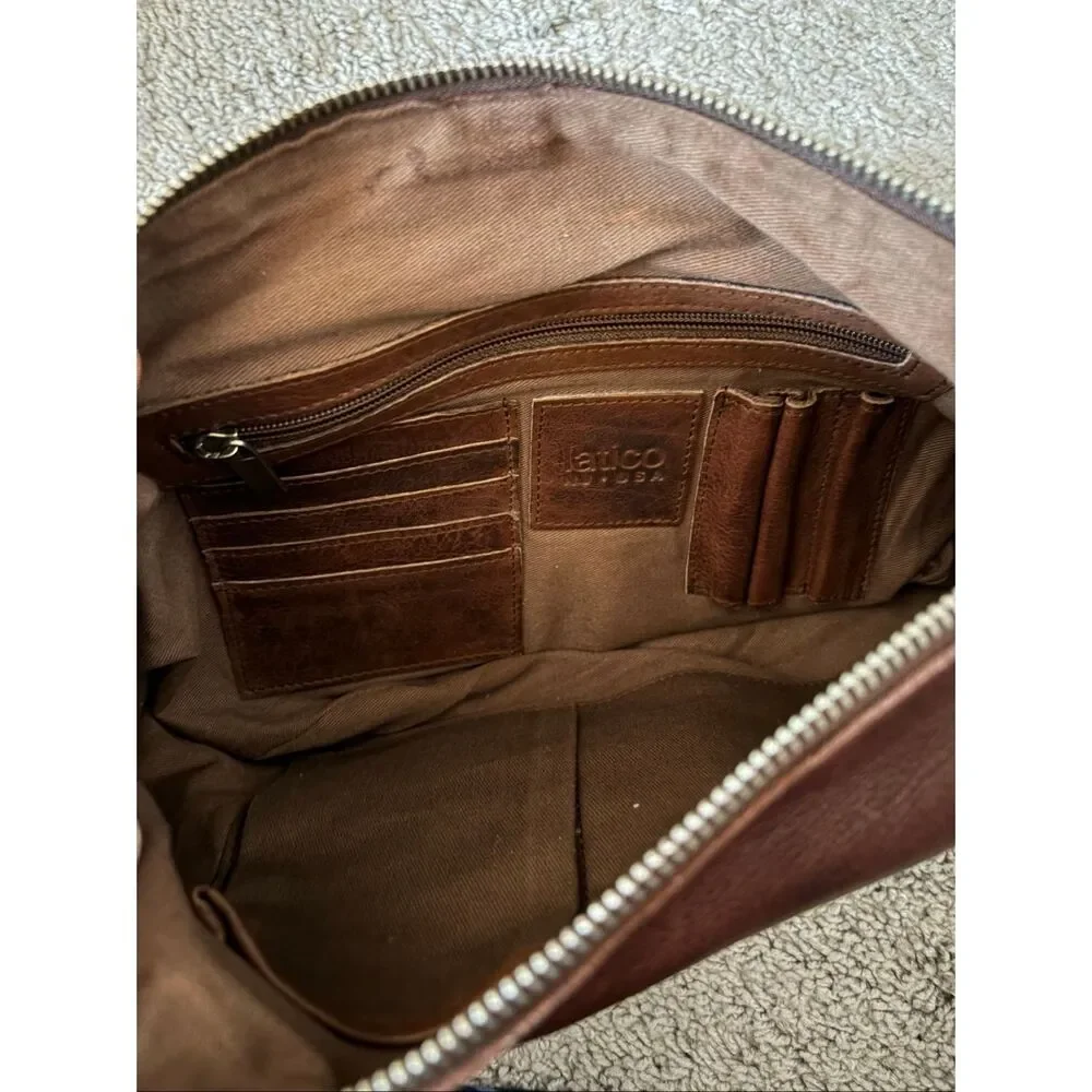 Latico Brown Leather Crossbody Bag - Picture 4 of 11